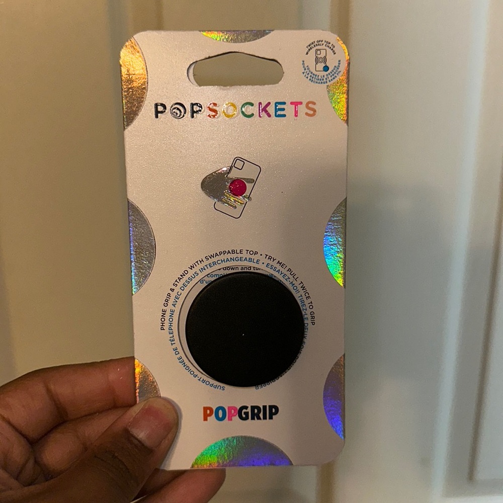 Black pop socket